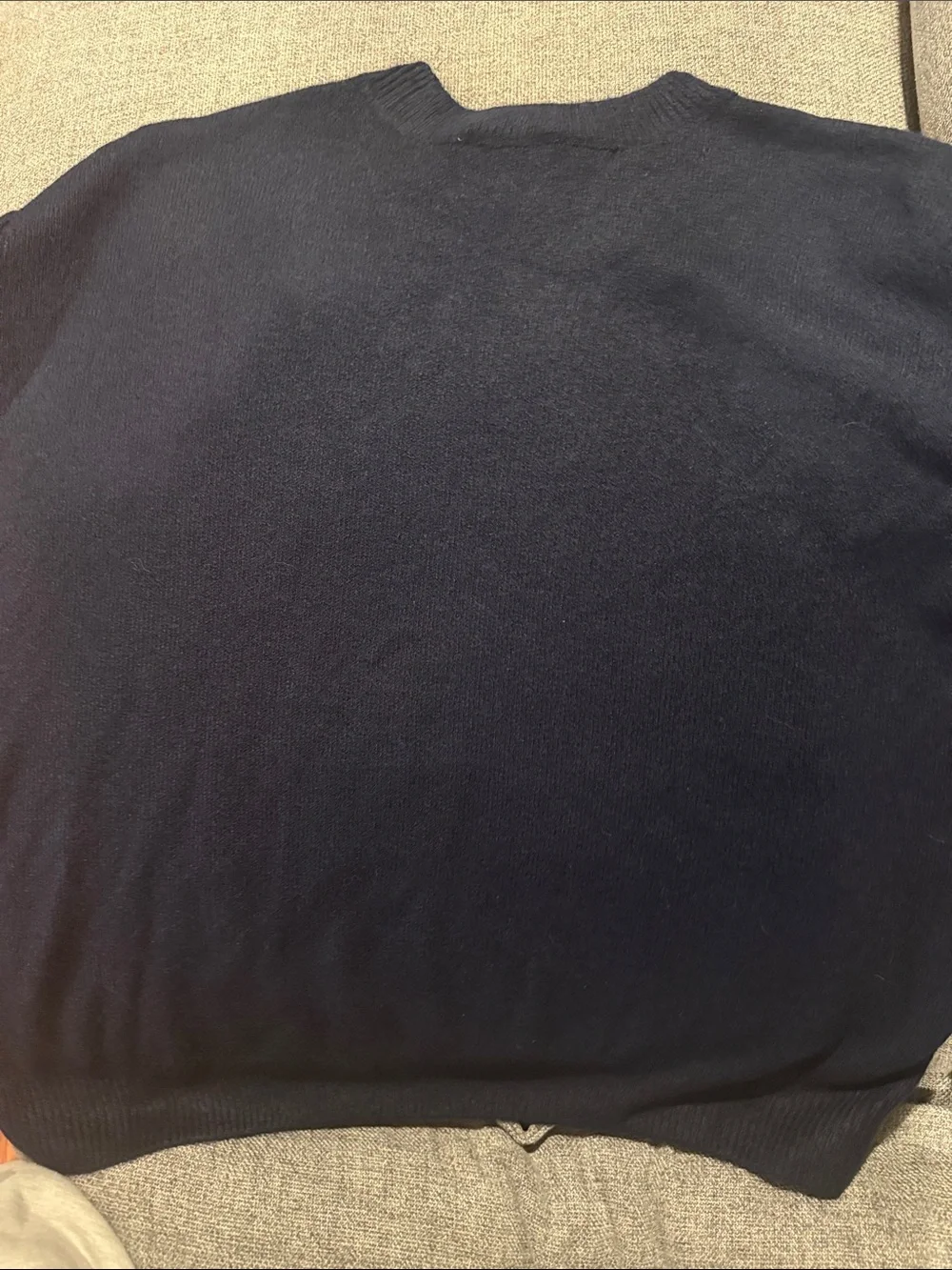 kate spade Navy Crewneck Sweater with Red and Pink Hearts